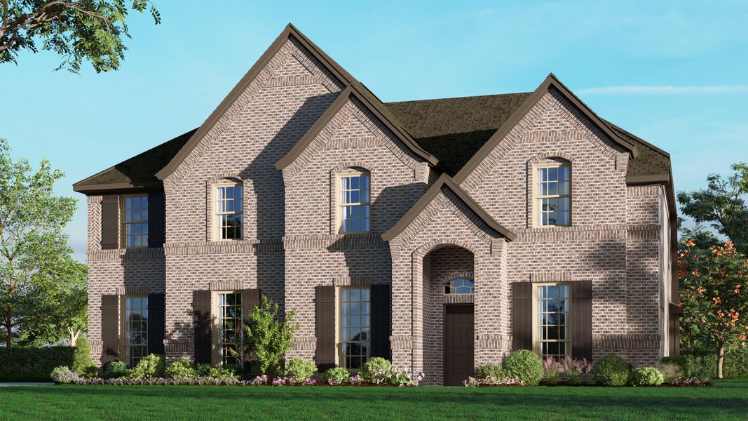 Representative exterior photo of a completed home built from the Concept 3135 by Landsea Homes in Belle Meadows, Cleburne, TX (Image 10).