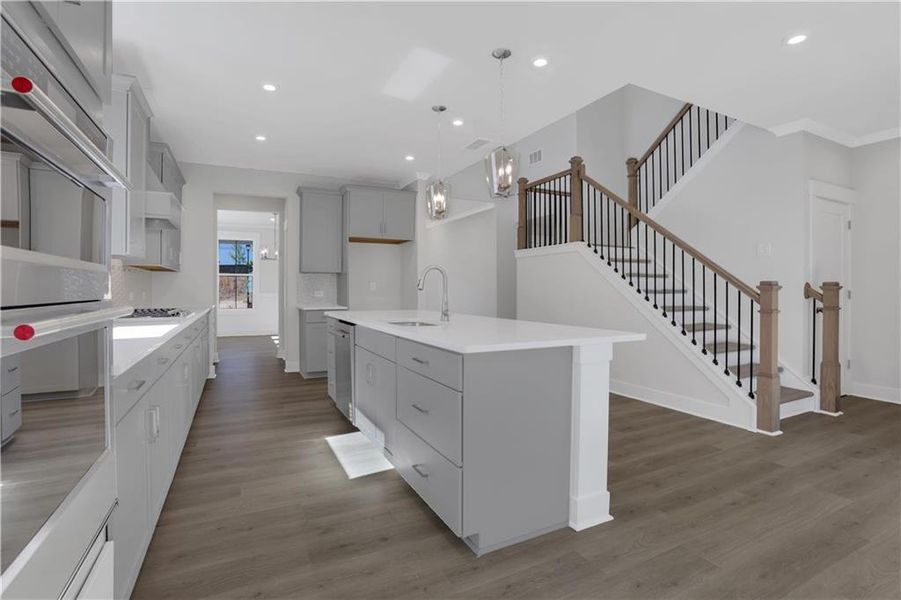 Furnished interior view inside a new home in The Paddocks at Doc Hughes, Buford (Image 5).