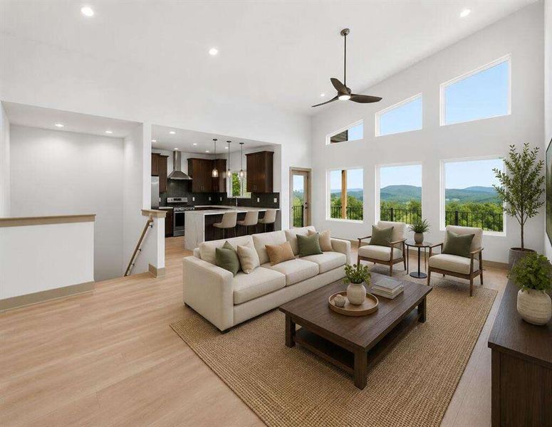 Furnished interior view inside a new home in , Ellijay (Image 45).