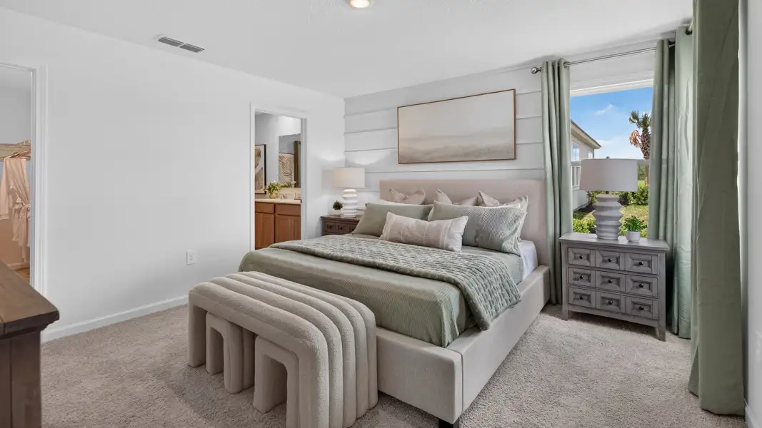 Furnished interior view inside a new home in Copes Landing, Jacksonville (Image 13).