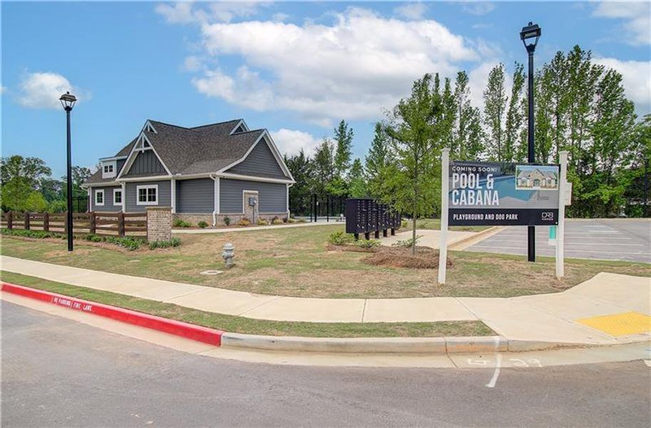 Front exterior of a new home in Cooper Park, McDonough, GA, highlighting curb appeal (Image 17).