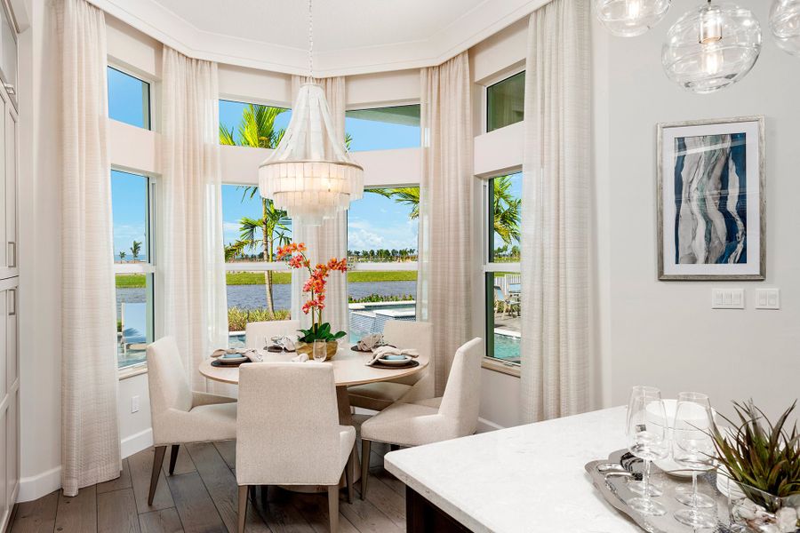 Representative furnished interior of a home built from the Carlyle by GL Homes in Valencia Grand (55+), Boynton Beach (Image 9).