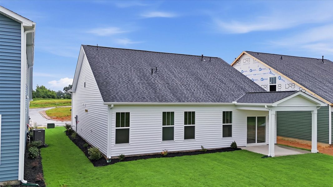 Exterior details and patio area of a home in Foxbank, Gray Court (Image 21).