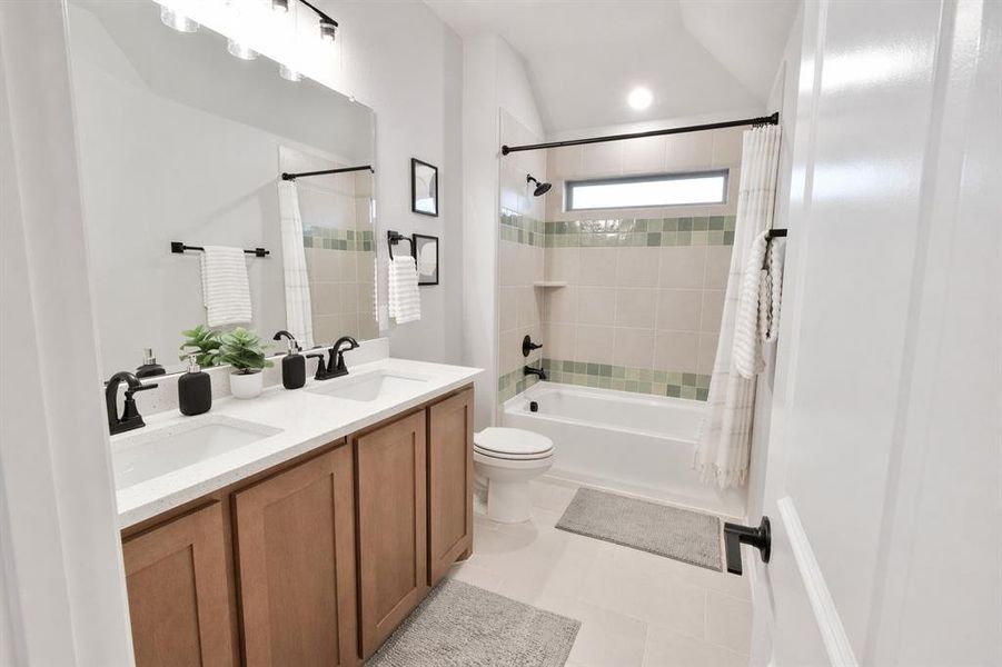 Furnished interior view inside a new home in Abe's Landing, Granbury (Image 13).
