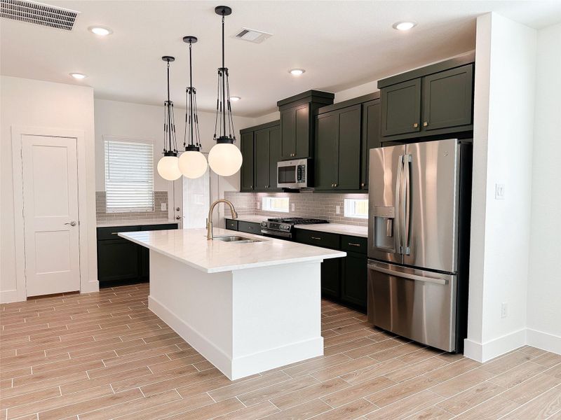 Furnished interior view inside a new home in Sienna, Missouri City (Image 14). Furnished interior view inside a new home in Sienna, Missouri City (Image 14).