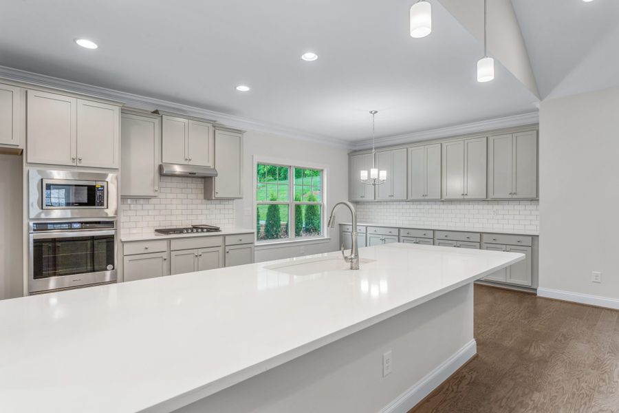 Representative furnished interior of a home built from the Ellington by Keystone Homes NC in Weybridge, Burlington (Image 7).