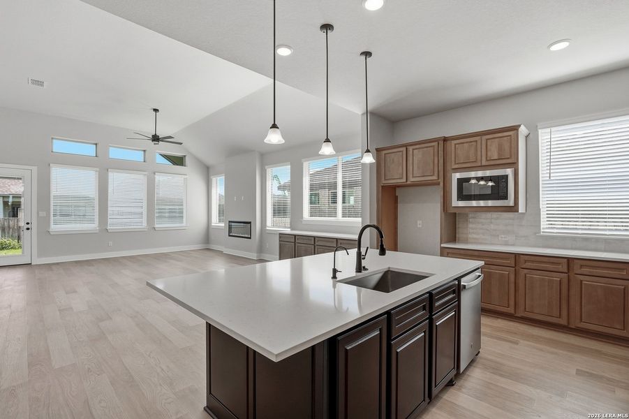 Furnished interior view inside a new home in Alsatian Oaks, Castroville (Image 14).