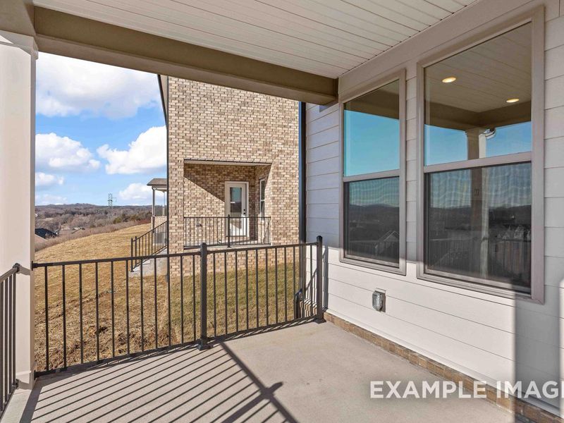 Representative exterior details of a home built from the The Willow C by Davidson Homes LLC in Woods Crossing, Gallatin (Image 4).