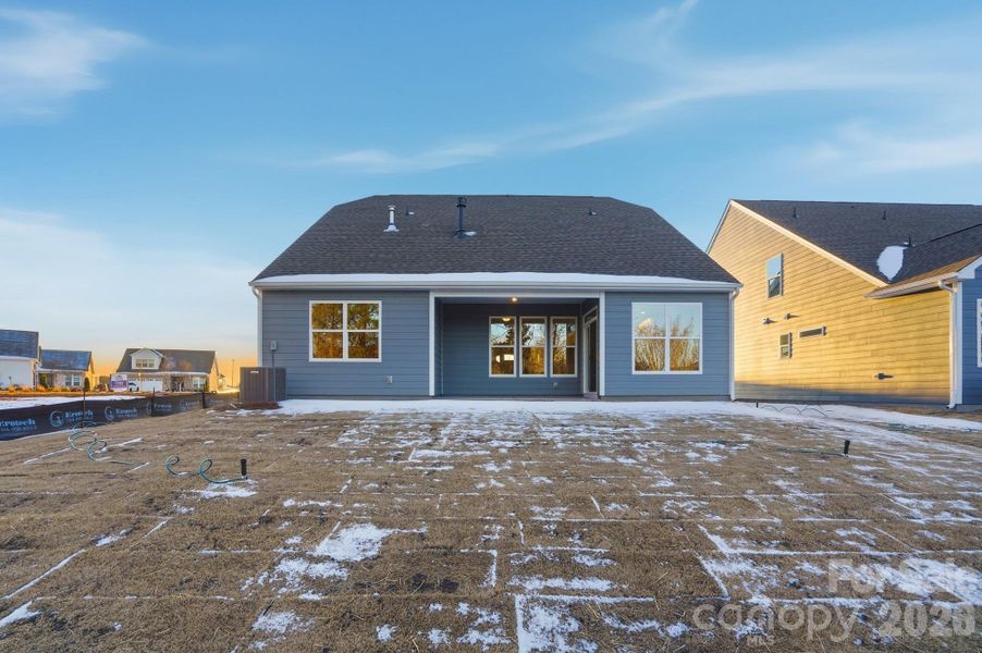 Rear exterior of home