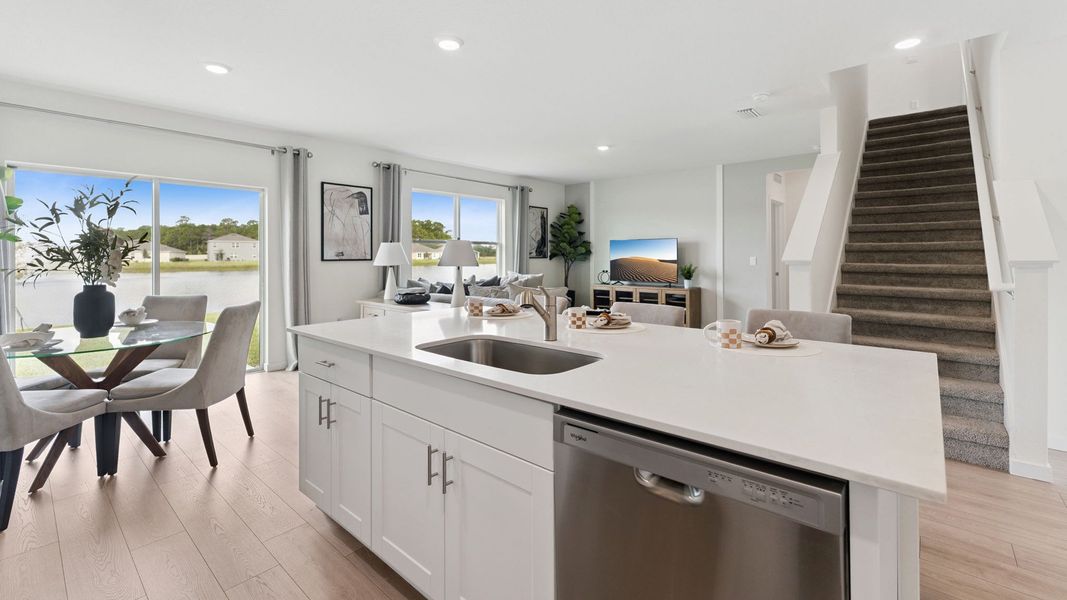 Furnished interior view inside a new home in Buena Lago, St. Cloud (Image 17).