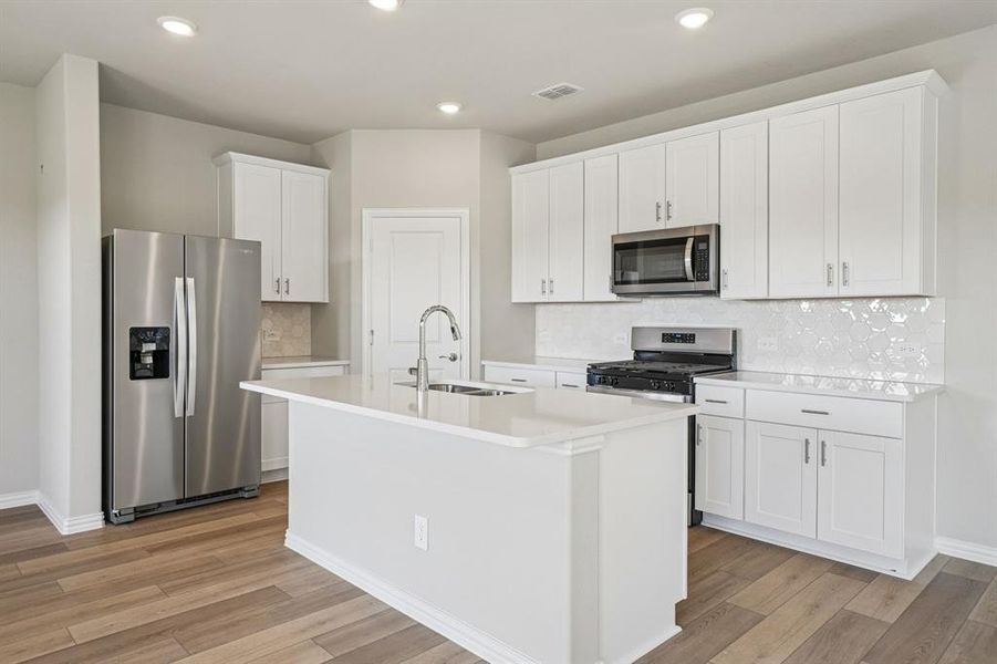 Furnished interior view inside a new home in Eastridge - Spring Series, McKinney (Image 14).