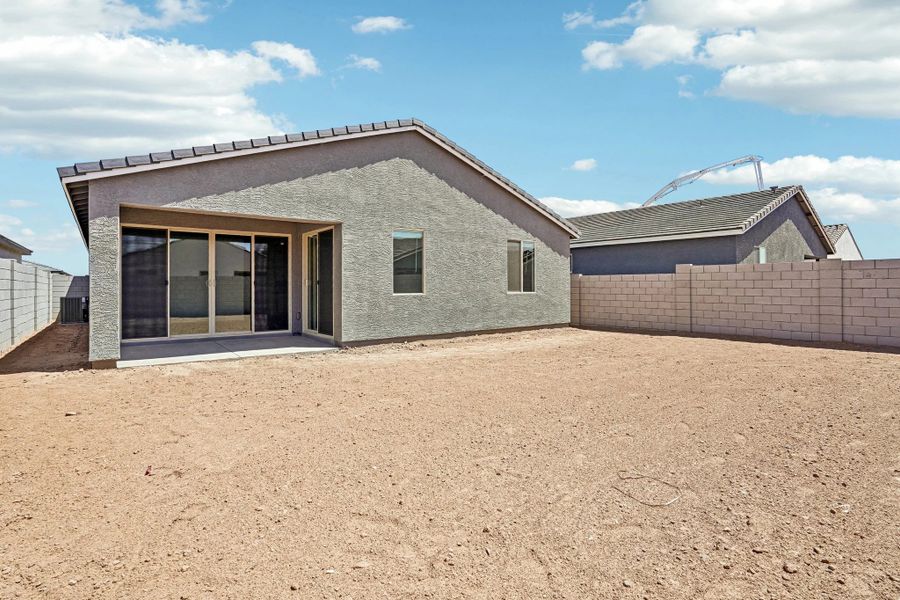 Back exterior elevation