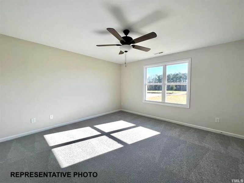 Representative unfurnished interior of a home built from the Stewart by RiverWILD Homes in Harvest Meadows, Zebulon (Image 13). Representative unfurnished interior of a home built from the Stewart by RiverWILD Homes in Harvest Meadows, Zebulon (Image 13).