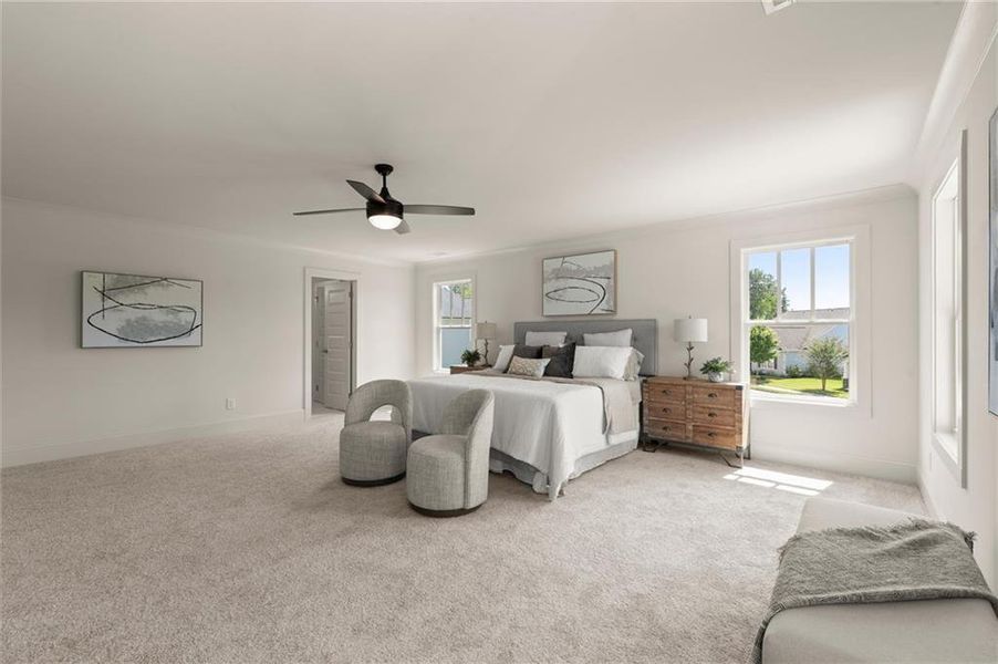 Furnished interior view inside a new home in , Covington (Image 16).