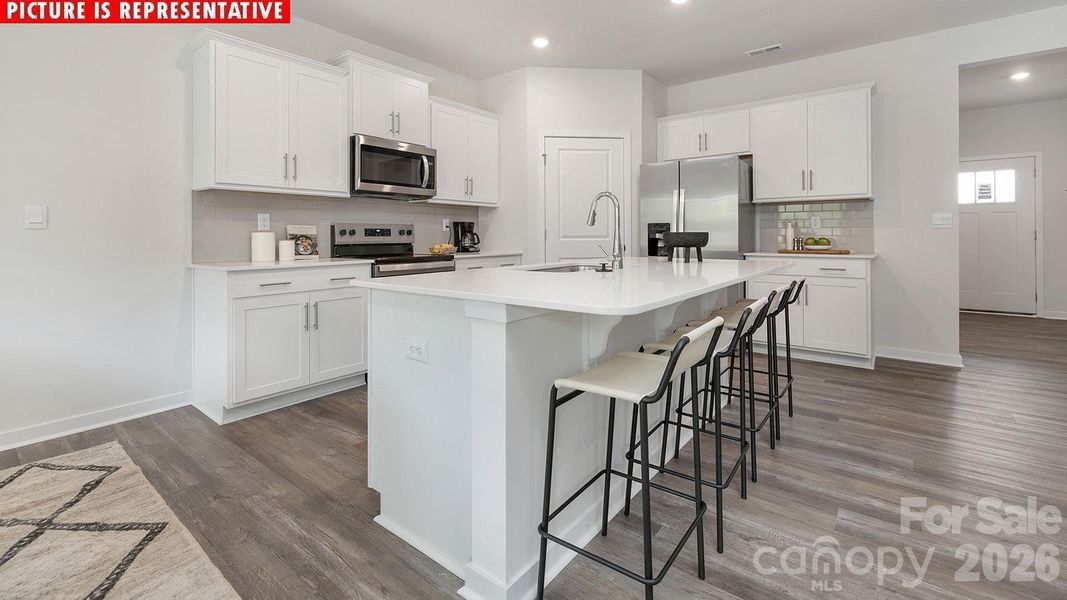 Furnished interior view inside a new home in Cardinal Creek, Charlotte (Image 12).