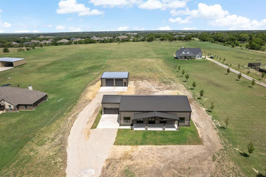 Drone / aerial view featuring a rural view