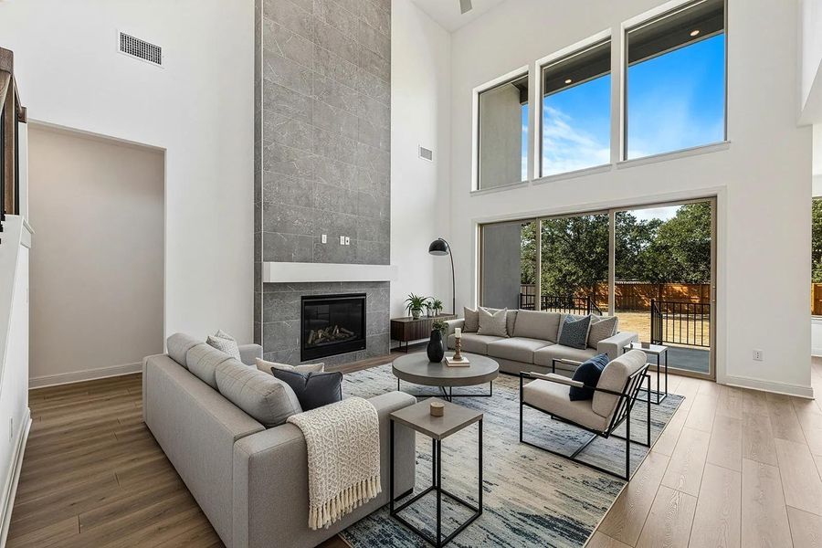 Furnished interior view inside a new home in Parmer Ranch 60, Georgetown (Image 5).