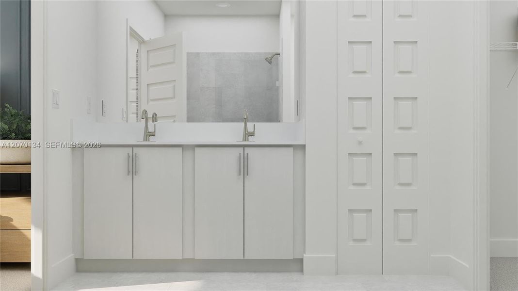 Furnished interior view inside a new home in , Miami (Image 5).