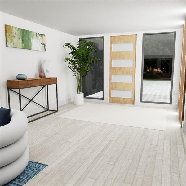 Furnished interior view inside a new home in , Ocala (Image 8).