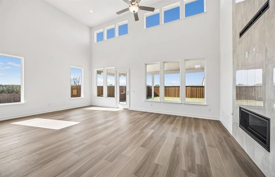 Gathering room with soaring ceilings Gathering room with soaring ceilings