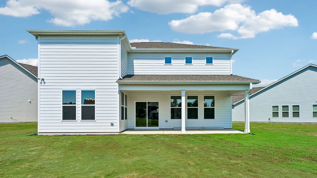 Exterior details and patio area of a home in Eagle Creek, Fuquay Varina (Image 4).