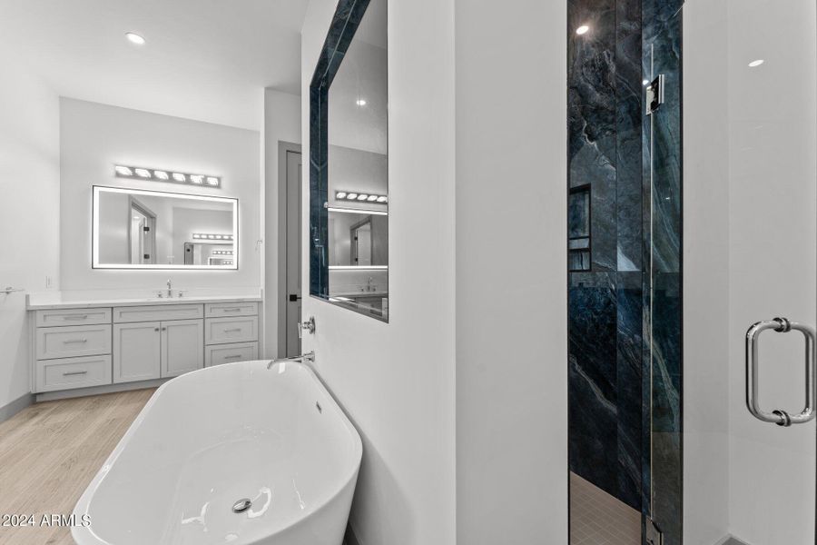 Vanities w/LED lighted mirrors