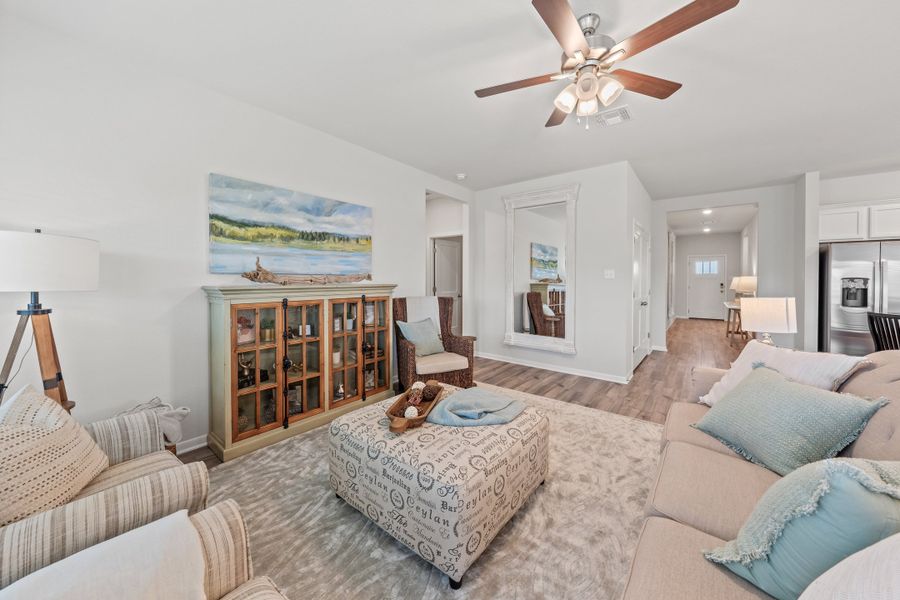 Furnished interior view inside a new home in Southern Pointe, College Station (Image 12).