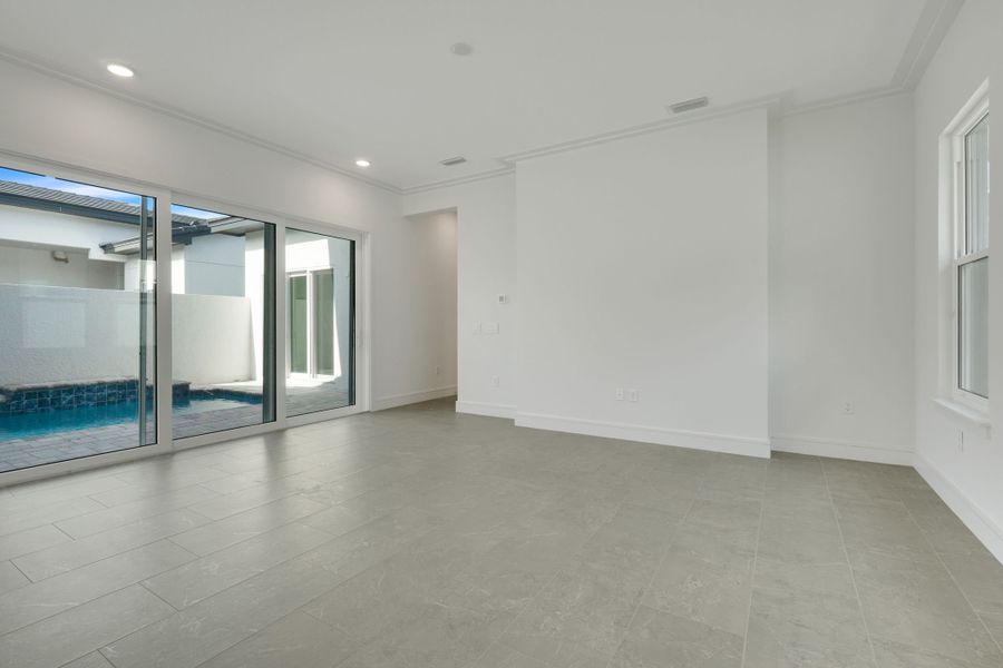 Representative unfurnished interior of a home built from the Courtyard 50 3BR by ABD Development in Hampton Green at Providence, Davenport (Image 23).