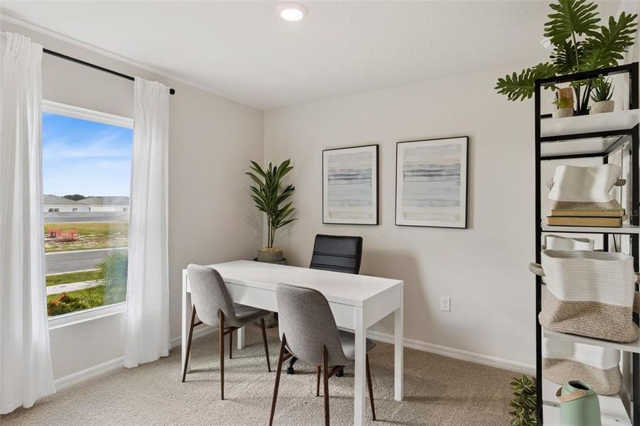Furnished interior view inside a new home in Magnolia Pointe, Umatilla (Image 22).