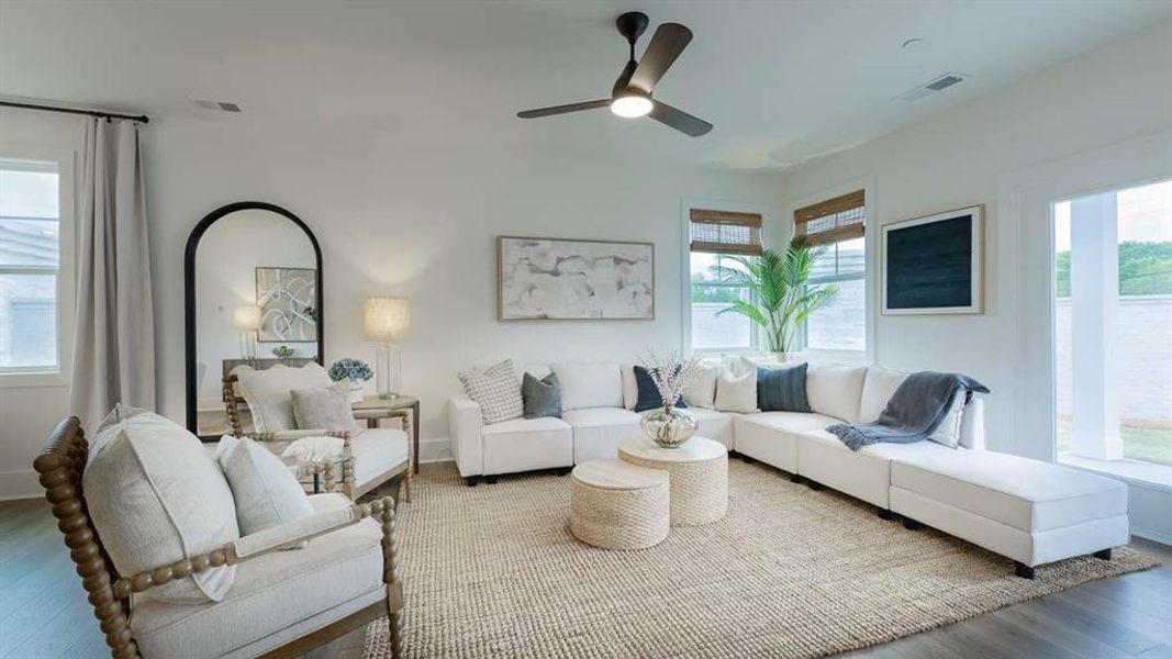 Furnished interior view inside a new home in The Village at Sandy Plains, Marietta (Image 23).