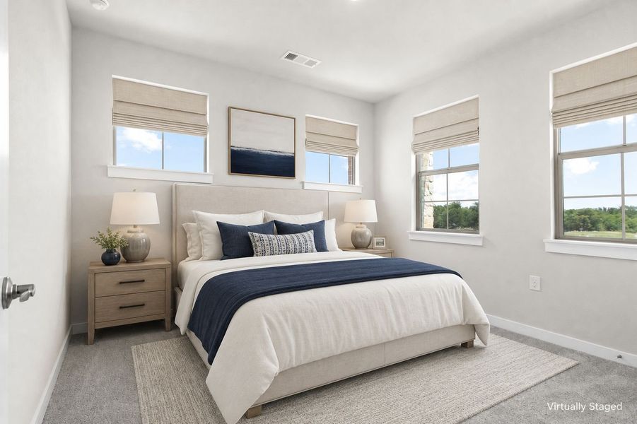 Furnished interior view inside a new home in The Tribute, The Colony (Image 33).