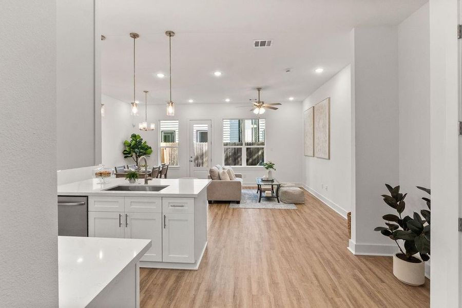 Furnished interior view inside a new home in , Houston (Image 5).