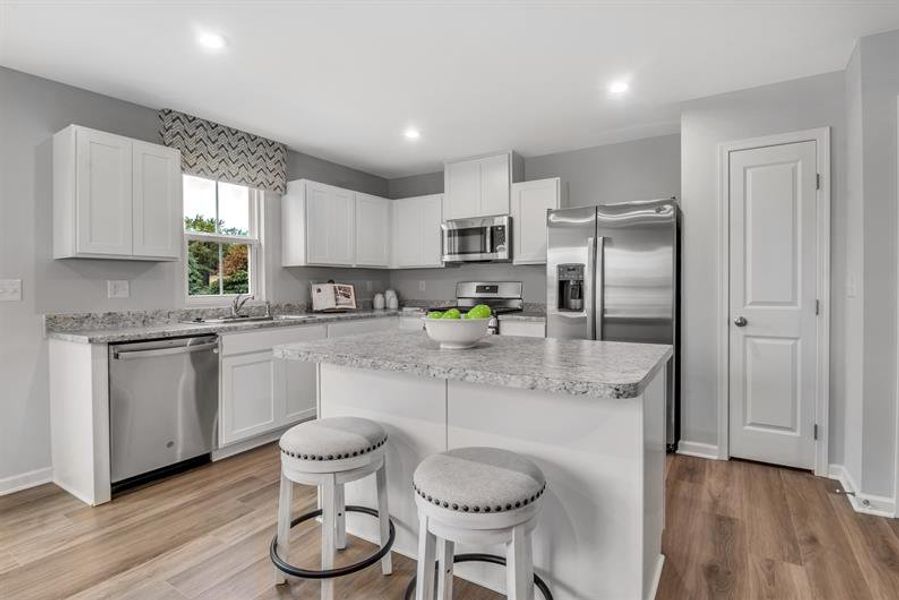Representative furnished interior of a home built from the Pine by Ryan Homes in Cherry Grove Townhomes, Kannapolis (Image 6).
