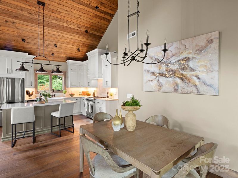 Furnished interior view inside a new home in , Maggie Valley (Image 28).