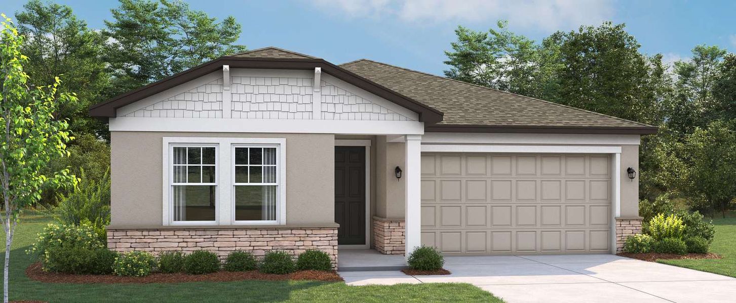 Representative exterior photo of a completed home built from the Hawkins by Ashton Woods in Berry Bay, Wimauma, FL (Image 3). Representative exterior photo of a completed home built from the Hawkins by Ashton Woods in Berry Bay, Wimauma, FL (Image 3).