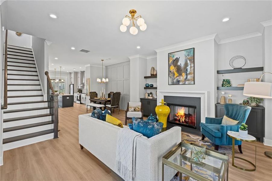 Furnished interior view inside a new home in , Kennesaw (Image 5).
