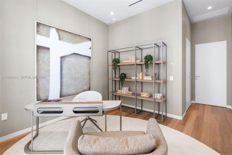 Furnished interior view inside a new home in , Miami (Image 44).