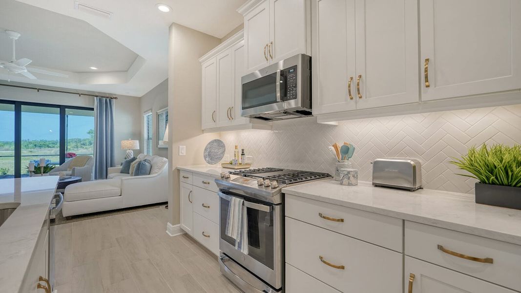 Furnished interior view inside a new home in Vistera of Venice, Nokomis (Image 16).