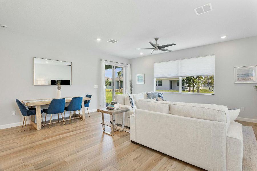 Furnished interior view inside a new home in Delray Trails: The Woods, Delray Beach (Image 35).