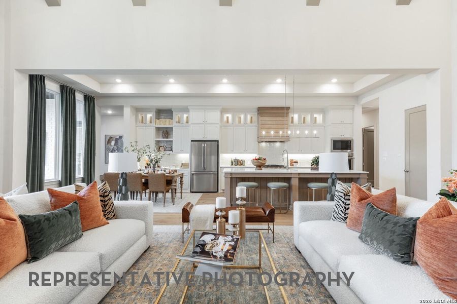 Furnished interior view inside a new home in Esperanza, Boerne (Image 22). Furnished interior view inside a new home in Esperanza, Boerne (Image 22).