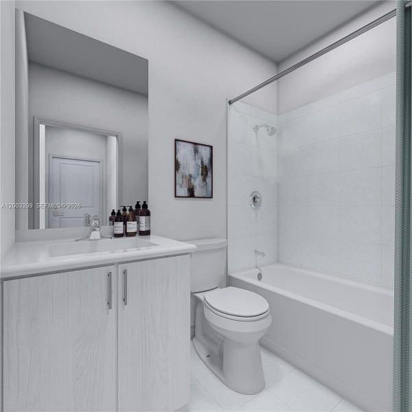 Furnished interior view inside a new home in Acacia Groves, Homestead (Image 5).