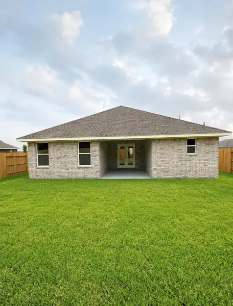 Exterior details and patio area of a home in River Ranch Trails, Dayton (Image 3). Exterior details and patio area of a home in River Ranch Trails, Dayton (Image 3).