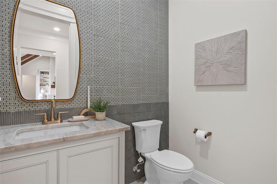 Furnished interior view inside a new home in , Woodway (Image 18).
