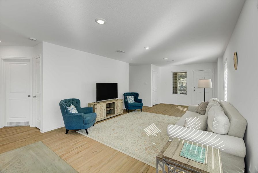 Furnished interior view inside a new home in Pinewood at Grand Texas: Colonial & Cottage Collections, New Caney (Image 16).