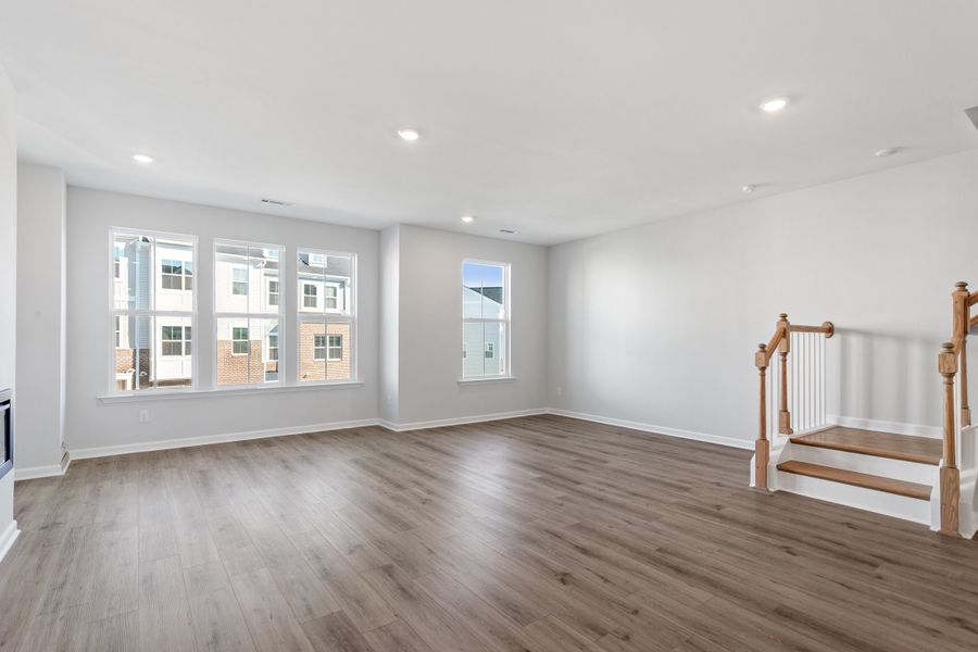 Spacious, unfurnished interior of a new home in Renaissance at White Oak, Garner (Image 16). Spacious, unfurnished interior of a new home in Renaissance at White Oak, Garner (Image 16).
