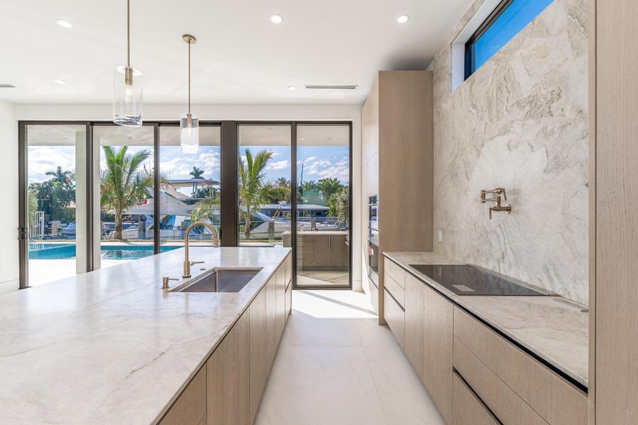 Furnished interior view inside a new home in , Pompano Beach (Image 10).