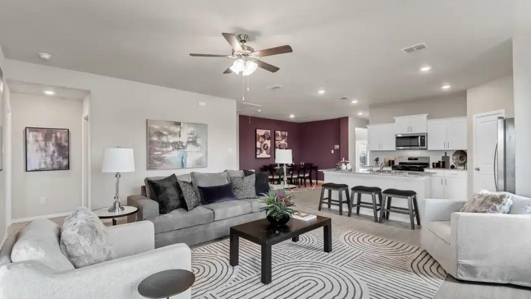 Furnished interior view inside a new home in Hadley Farms, Godley (Image 18).