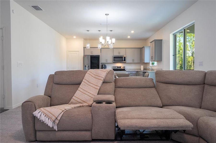 Furnished interior view inside a new home in , Clermont (Image 12). Furnished interior view inside a new home in , Clermont (Image 12).