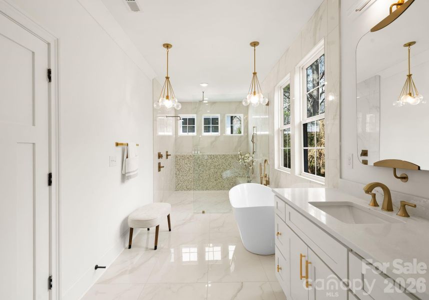 Furnished interior view inside a new home in , Charlotte (Image 14).