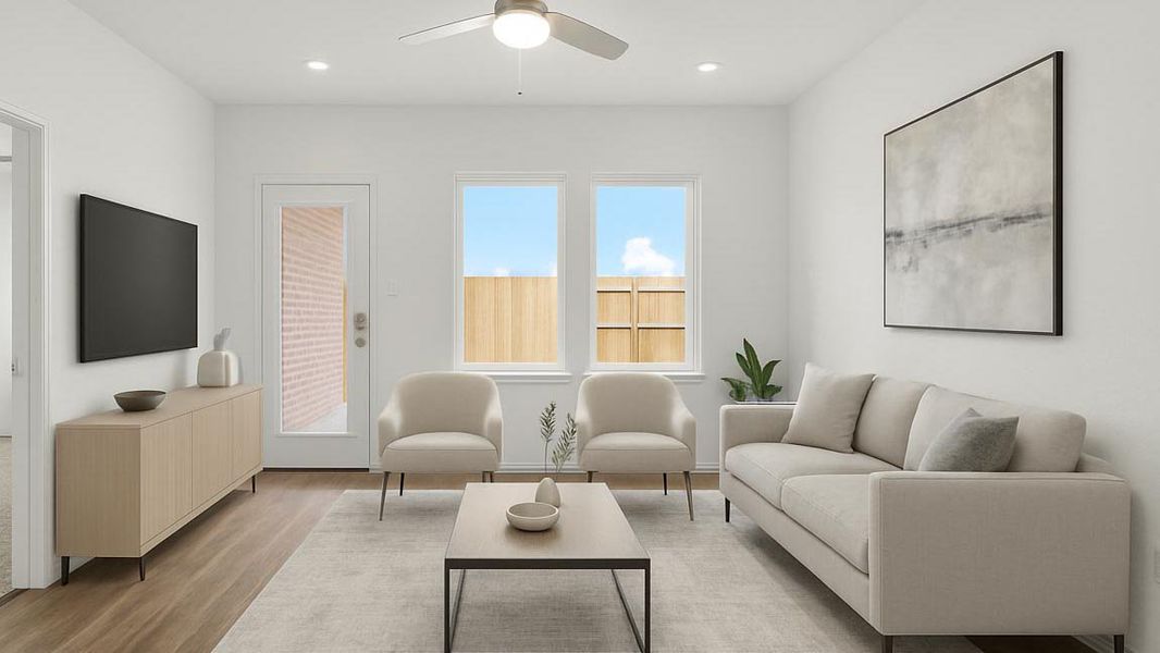 Representative furnished interior of a home built from the Perry by D.R. Horton in Lake Conroe Cove, Willis (Image 9). Representative furnished interior of a home built from the Perry by D.R. Horton in Lake Conroe Cove, Willis (Image 9).